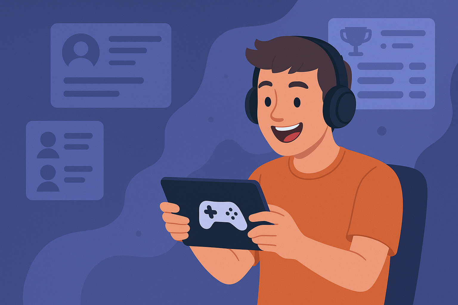 Jogadores competindo em um video game